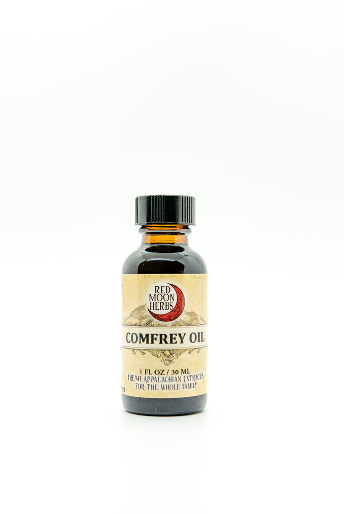 Comfrey Root and Leaf Herbal Infused Oil for Skin Health and Natural Lubricant