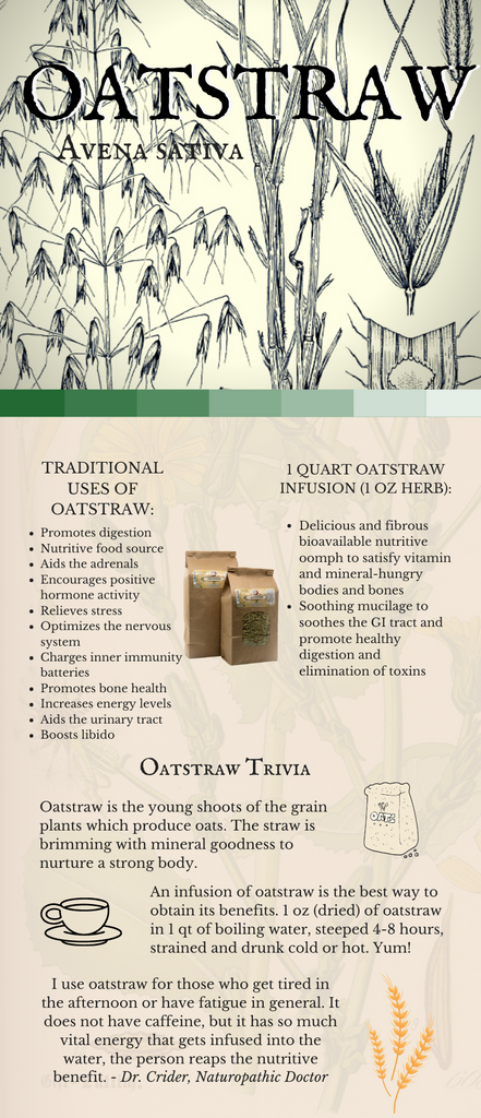 Oatstraw (Avena sativa) Uses and Benefits