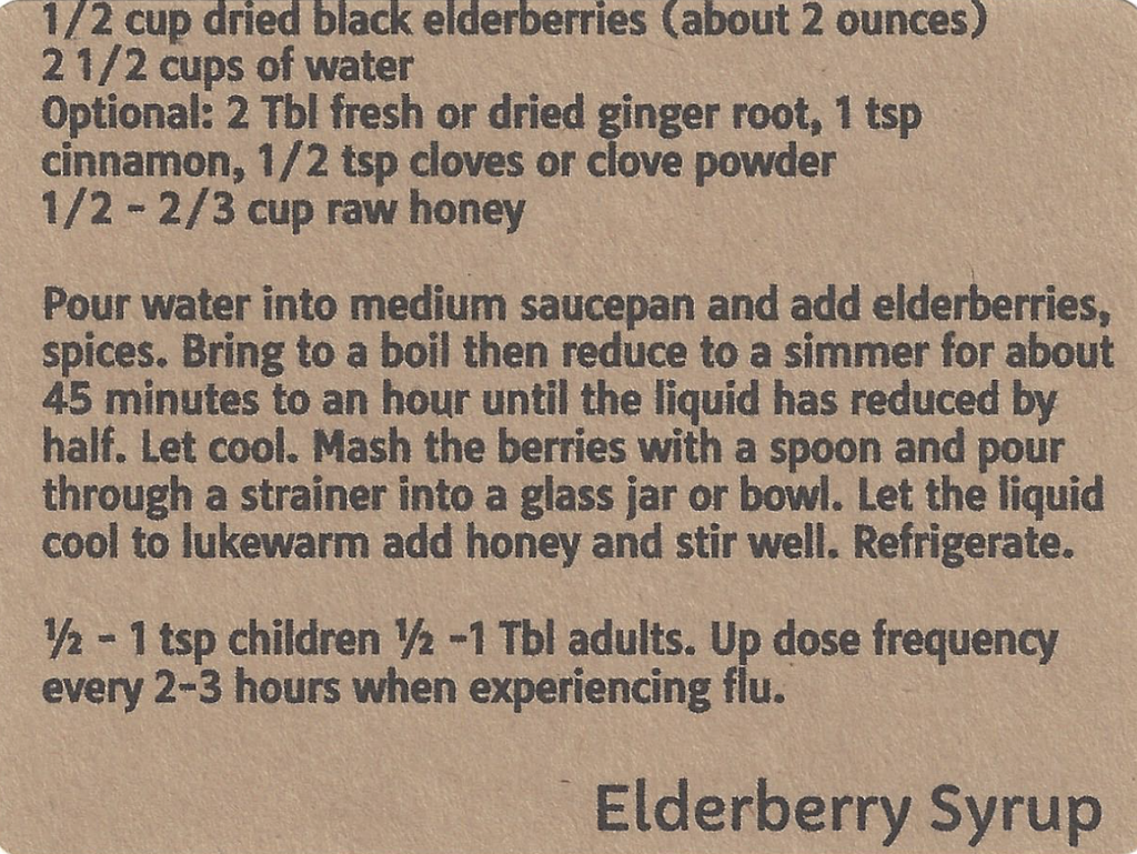 Elderberry Syrup Recipe with Dried Elderberries, Ginger, Cloves, Honey