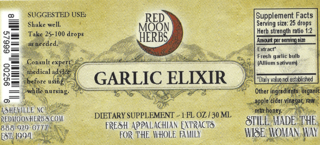 Garlic Elixir Honey Herbal Extract Suggested Dosage and Supplement Facts
