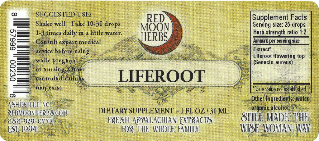 Liferoot (Senecio aureus) Herbal Extract Suggested Dosage and Supplement Facts
