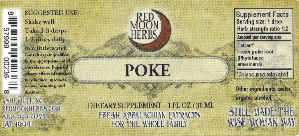 Poke Root (Phytolacca americana) Herbal Extract Suggested Dosage and Supplement Facts
