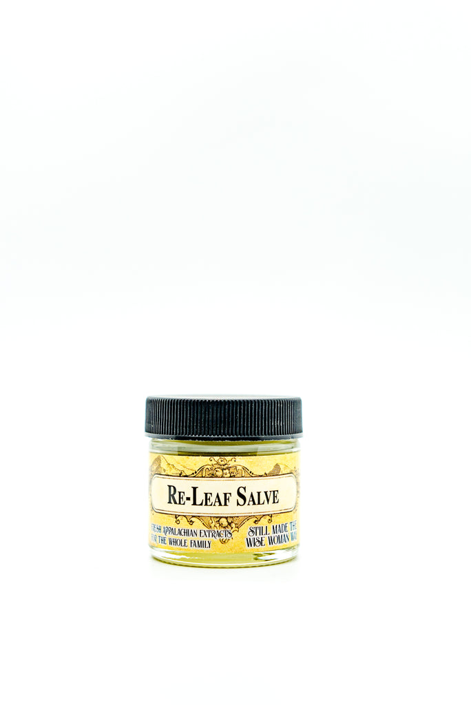 Re-Leaf Herbal Pain Salve with Hot Peppers, Menthol, Dandelion, and Arnica for Aches, Pains, Inflammation, and Trauma