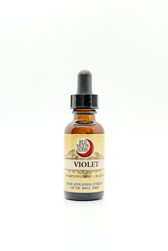 Violet (Viola spp.) Herbal Extract for Lymph, Immune, Breast, Throat, and Children's Health