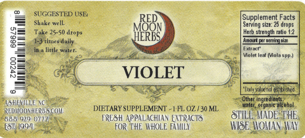 Violet (Viola spp.) Herbal Extract Suggested Dosage and Supplement Facts