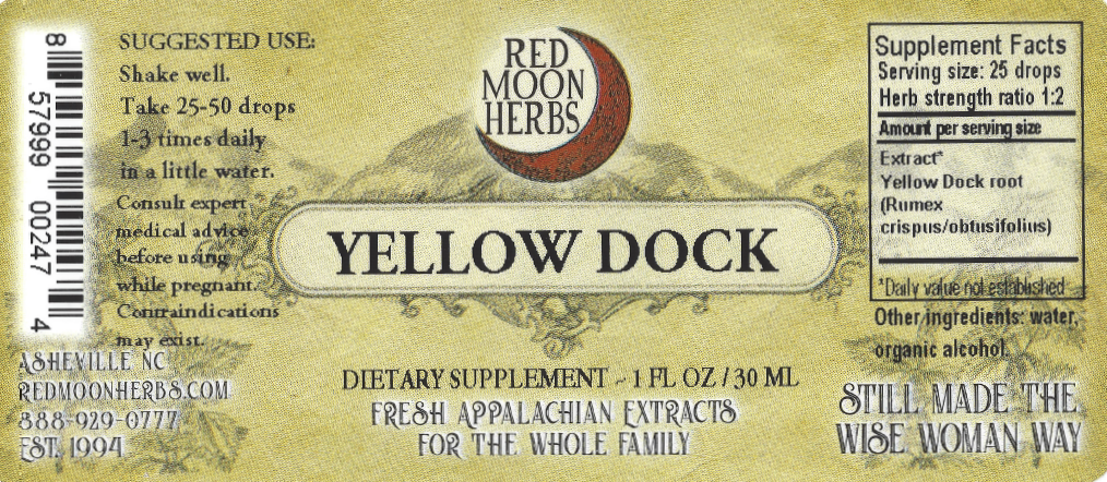 Yellow Dock (Rumex obtusifolius/crispus) Suggested Dosage and Supplement Facts